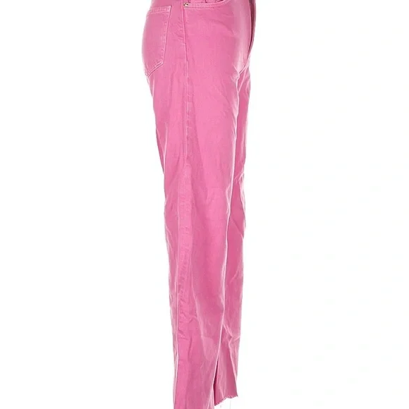 ZARA WIDE LEG PINK JEANS - Picture 3 of 3